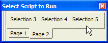 Picklist Toolbar Tabbed
